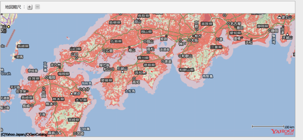 FUJIWifi サービスエリアマップ